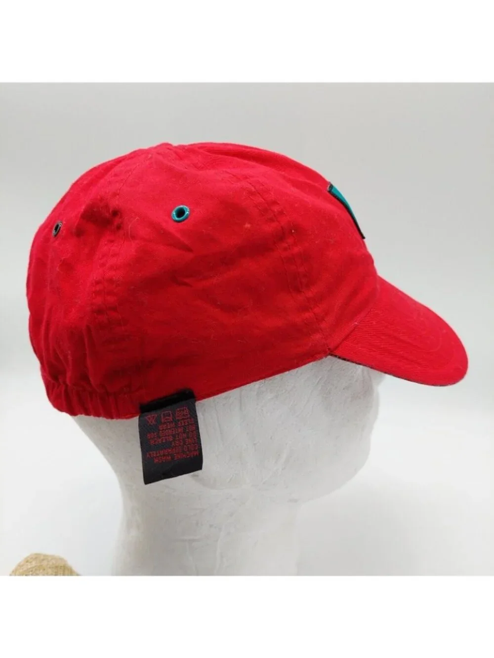 Gymboree Baseball Hat Red Plaid Reversible Fireman Dog Patch Size L / XL